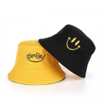 Unisex &auml;mbrim&uuml;ts Smiley Tikand Naiste Puuvillane Velvet Kahepoolne Bob Hip Hop M&uuml;ts Nelja hooaja Panama Beach Fishing p&auml;ikesem&uuml;tsi black