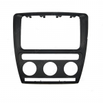 Skoda Octavia jaoks(2004~2010) Aksessuaar Double Din Radio Fascia koos automaatse &otilde;hukonditsioneeriga DVD-m&auml;ngija stereopaneeliga trimmisplaadi raami katte&uuml;mbris