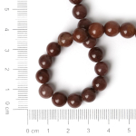 8 mm naturaalsest maasikast kvartsist &uuml;mmargused lahtised helmed ehete meisterdamiseks kaelakee k&auml;ev&otilde;ru k&otilde;rvar&otilde;ngas 8mm approx 48pcs pruun