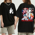 Mootorsaag Mees Anime T-s&auml;rk Naiste Warrior Denji Manga T-s&auml;rgid Multifilm Koomiks Makima Hayakawa Aki Pochita Puuvillased T-s&auml;rk Unisex suvine T-s&auml;rk XXXL