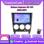 Subaru Impreza GD GG 2002-2007 jaoks koos nupu nupuga Android autoraadio multimeediumipleier Navigatsioon stereo GPS 2 Din Carplay 2+32GB 2+32GB