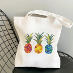 Naiste lihtne l&otilde;uendikott, uus Kawaii kandekott, k&auml;ekotid, mustriga graafilised &otilde;lakotid, suure mahutavusega valge k&auml;ekott 24*26cm