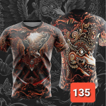 T-s&auml;rk uhiuus meeste naiste disainprindiga 3D mood T&auml;navar&otilde;ivad Thai Garuda King Bird 135 m