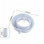 Uus kristall-epoks&uuml;vaigu k&auml;sit&ouml;&ouml;vorm kodukaunistamise silikoonvormi k&auml;sit&ouml;&ouml;riist Moodne vaas h&uuml;dropooniline lilleoks set 3