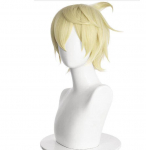 Anime Bennetti parukam&auml;ng Genshin Impact Cosplay Kuldsed l&uuml;hikesed kuumakindlad s&uuml;nteetilised juuksed Pelucas Anime kost&uuml;&uuml;m Rollim&auml;ng Parukad One Size beež