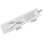 ABS Chrome 3D t&auml;htembleemi m&auml;rgikleebis auto auto stiil X1 X2 X3 X4 X5 X6 X7 GT jaoks X5 must