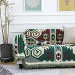 AB-poolne paks tekk Jacquard diivani kattega tekid kodu voodipesu jaoks Voodikate Vaip Kootud kattev voodikate 180*230cm roheline