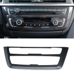 S&uuml;sinikkiust ABS autokonsooli CD-paneeli dekoratiivne raami kaunistus BMW 3 4. seeria F30 3GT F34 F36 auto interj&ouml;&ouml;ri jaoks Carbon Fiber Texture black