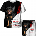 Mudilaste poiste armas 3D prindiga koer rottweileri lambakoera kutsika T-s&auml;rk l&uuml;hikesed p&uuml;ksid dressid, teismelised t&uuml;drukud, vaba aja suveriiete komplekt 100