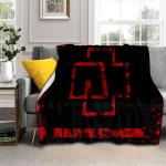 3D R-Rammstein Heavy Metal Band Sildi tekk, Pehme tekk koju Magamistoa voodi diivan Pikniku reisikontori kattetekk lapsele 150cm x 200cm