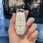 For Ford Mondeo 3 4 5 MK3 MK4 MK5 Focus 3 4 Ranger SC Max Explorer Fiesta TPU auto v&otilde;tmekorpuse kate Shell Fob tarvikud valge