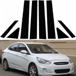 Auto samba postid Ukse akna trimmi katte kleebised Hyundai Accent Verna Solaris i25 Accent 4-ukselise sedaani 2011 2012-2018 jaoks