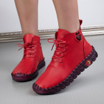 Naiste termilise platvormiga poolsaapad, soe pehme tallaga pitsilised libisemiskindlad tossud, naiste jalatsid 41 punane