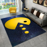 Pacman Retro Classics m&auml;ngum&auml;nguvaip, vaibavaip kodu elutoa jaoks, laste magamistoa diivan, uksematt, libisemiskindel p&otilde;randamatt 120cm x 160cm