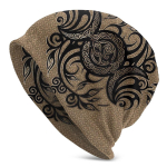 Kolmekordne Kuu ornament Triskelion Unisex kapoti talvesoojade tuulekindlate m&uuml;tsidega kahekihilised &otilde;hukesed m&uuml;tsid hingavad m&uuml;tsid One Size