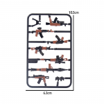 Prindirelv SWAT Specia Force MiniFiguure P&uuml;stoli osa Lisatarvikud Ehitusplokid Komplekt Tellised Komplektid Relvad Mudel Laste M&auml;nguasjad