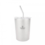 TOMSHOO Titanium Cup Kerge matkatass Vastupidav v&auml;litass Titanium Crystal Milk Teetass h&otilde;be