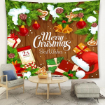 Avaleht J&otilde;uluvana j&otilde;ulupuu rippuv riie j&otilde;ulukaunistus Magamistuba Elutuba Gobel&auml;&auml;n Taust Seinariide kaunistus 100x75cm