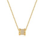 OPK lihtne titaanterasest kullast kaelakee naistele kuld