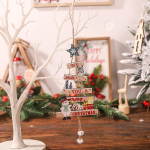 J&otilde;uludekoratiivtarvikud Multifilmi Puit J&otilde;ulupuu Puidust silt Rippuv puidust J&otilde;uluvana Rippumisstseen Kaunistus