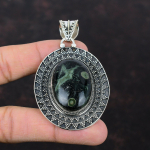 Kambaba Jasper Ripats 925 Sterling H&otilde;bedast Ripats Ehtne Kivist Ehted K&auml;sit&ouml;&ouml; Ripats Vintage Ripats Kingitus Talle Viimase Disainiga Ehted