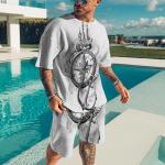 Mood vabaaja suur s&auml;rk Meestele R&otilde;ivad Suvised topid 3D prinditud spordi T-s&auml;rk L&uuml;hikesed p&uuml;ksid Kaheosalised komplektid Asian size S