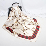 Kvaliteetsed luksuslikud siidist sallid peapael Sallid kaelasall naistele kett siidist sall naiste dekoratiivne sall 90*90cm