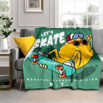 3D Cartoon naljakas loomatekk voodisse Piknikutekk Diivan &otilde;huke tekk Kohandatud tekid Konditsioneeri tekk 76x102cm(30x40in)