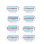 4 tk/partii Beauty Safety habemenuga raseerimisterad, naiste teritaja, kolmekihiline žiletiterade pea