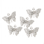 50 t&uuml;kki Butterfly Charms Pendent Findings Mini Shape Accessories for