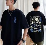 Jaapani Anime Jujutsu Kaisen Print T-s&auml;rk Manga Satoru Gojo T-s&auml;rk Unisex Naiste Puuvillane Lahti hingav puuvillane T-s&auml;rk T&auml;navar&otilde;ivad L