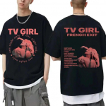 Cults TV Girl French Exit Kahepoolse tr&uuml;kiga T-s&auml;rgid Unisex Naiste Mood Lahtine T-s&auml;rk Unisex Suur hip-hop must T-s&auml;rk L