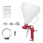 Kipsplaadi seinamaalimispihusti 6L v&auml;rvitekstuurit&ouml;&ouml;riista &otilde;hupunkri pihustusmasin 3 otsikuga punane