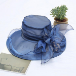 Naiste suvine kokkupandav rannap&auml;ikesem&uuml;ts, lame p&auml;ikesekaitse &scaron;ifoonv&otilde;rkk&uuml;bar Laia &auml;&auml;rega m&uuml;ts Moodne organza pitsist vintage silindrim&uuml;ts adjustable