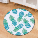 Viilutatud puuviljamustriga &uuml;mmargune vaip elutuba magamistuba libisemiskindel pestav dekoratiivne matt arvutitooli matt beebi pehme roomamismatt 40cm