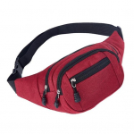 V&auml;lisport Matkamine Mehed Naiste L&otilde;uend T&otilde;mblukuga Tasku V&ouml;&ouml;kott Fanny Pack Pouch Red