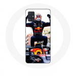 Samsung Galaxy A51 &uuml;mbris Formula 1 Max Verstappen F1 v&otilde;idus&otilde;itja must punane ja kollane