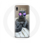 &Uuml;mbris lillade prillidega Samsung Galaxy A10 Cat jaoks