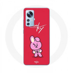 Coque pour Xiaomi Mi 12 / 12X BTS Bangtan Gar&ccedil;ons BT21 Cooky Fond Rouge