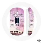Juhtmeta hiir BTS Bangtani plakati logo, must