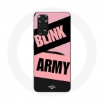 Coque pour Xiaomi Redmi Note 11 4G BTS ARMY Et Blackpink Blink Rose Noir