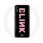 Coque pour Huawei P20 Lite Blink Fandom Blackpink Logo Rose Fond Noir