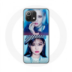 Coque pour Xiaomi Mi 11 Lite Blackpink Groupe K-pop Filles Jennie et Ros&eacute; Lovesick girls poster the album