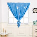 Moodne l&ouml;&ouml;givaba v&auml;ike kardin K&otilde;rge pimendav kardin Viimistletud lastetoa aknakardin 120*150cm sinine