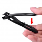 Tugevad paksud varvaste k&uuml;&uuml;nek&auml;&auml;rid S&otilde;rmed laiad eriti suured roostevabast terasest 1pcs must