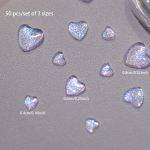 50 tk/komplekt DIY 3D Love Ornaments Vaigu v&otilde;ltsk&uuml;&uuml;nte kaunistustarvikud Fantaasia Glitter Pearl tarvikud