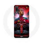 Coque Samsung Galaxy A02 Lewis Hamilton Ferrari officiel
