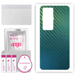 apgo Protective Skin Sticker for the back compatible with Huawei P60, Wrap Film, Foil, Vinyl - Pattern Carbon Chameleon CAKA1