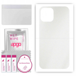 apgo Protective Skin Sticker for the back compatible with Apple iPhone 12 Pro Max, Wrap Film, Foil, Vinyl - Pattern Matte Transparent