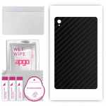 apgo Protective Skin Sticker for the back compatible with TCL 10 TabMid 4G, Wrap Film, Foil, Vinyl - Pattern Carbon Black